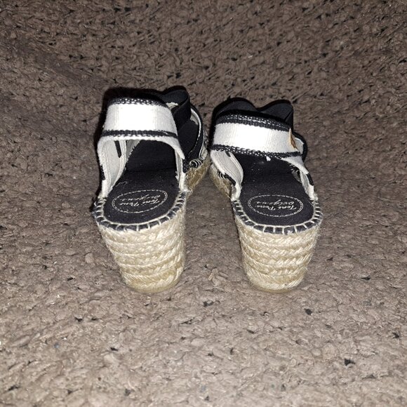 TONI PONS-Origens-Espadrilles-Black/White Stripe-Slingback-Sz 40/9-Excellent - Picture 6 of 8